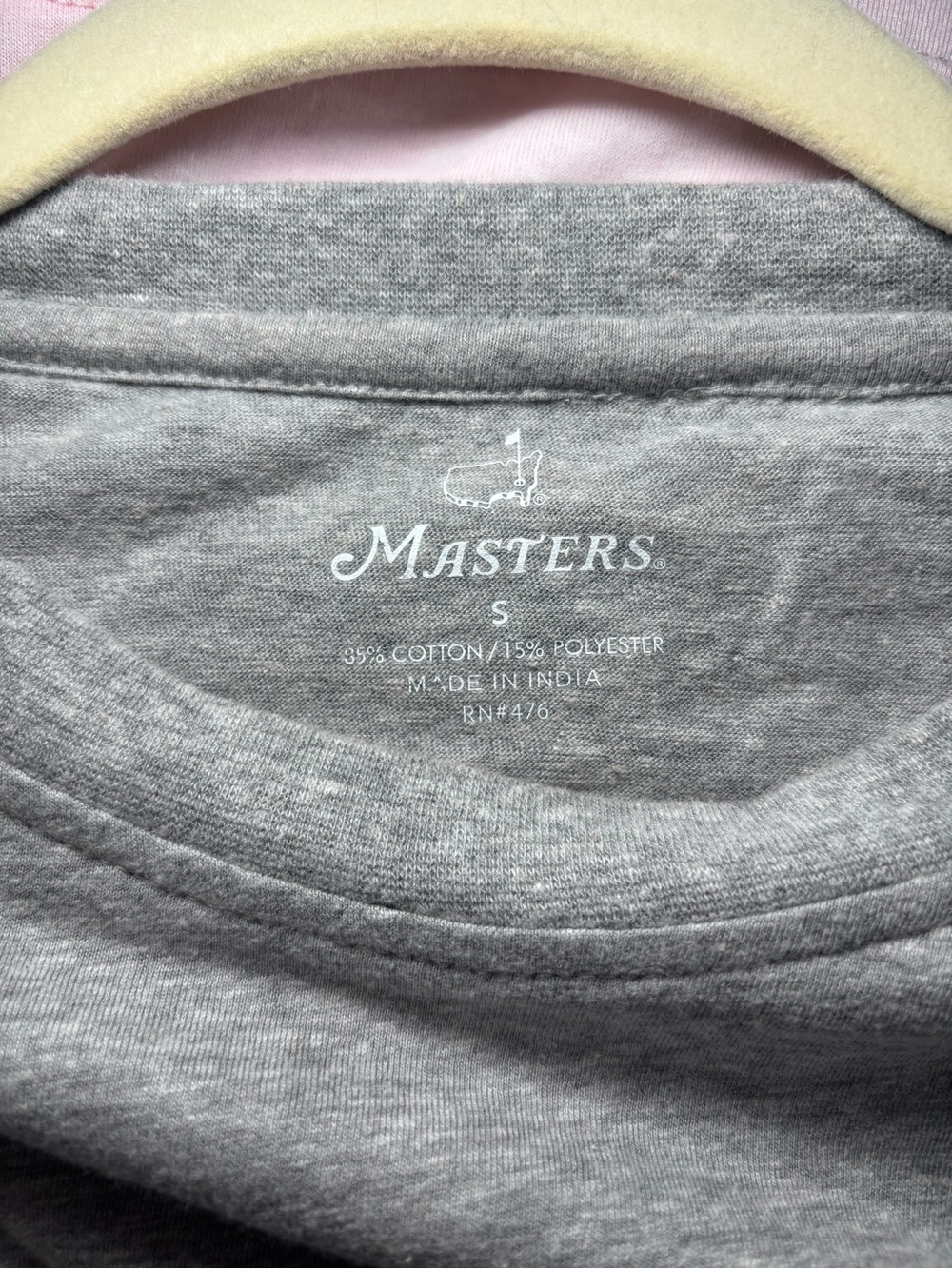 Masters Gray Long Sleeve Tee with Yellow Logo - Picture 4 of 4